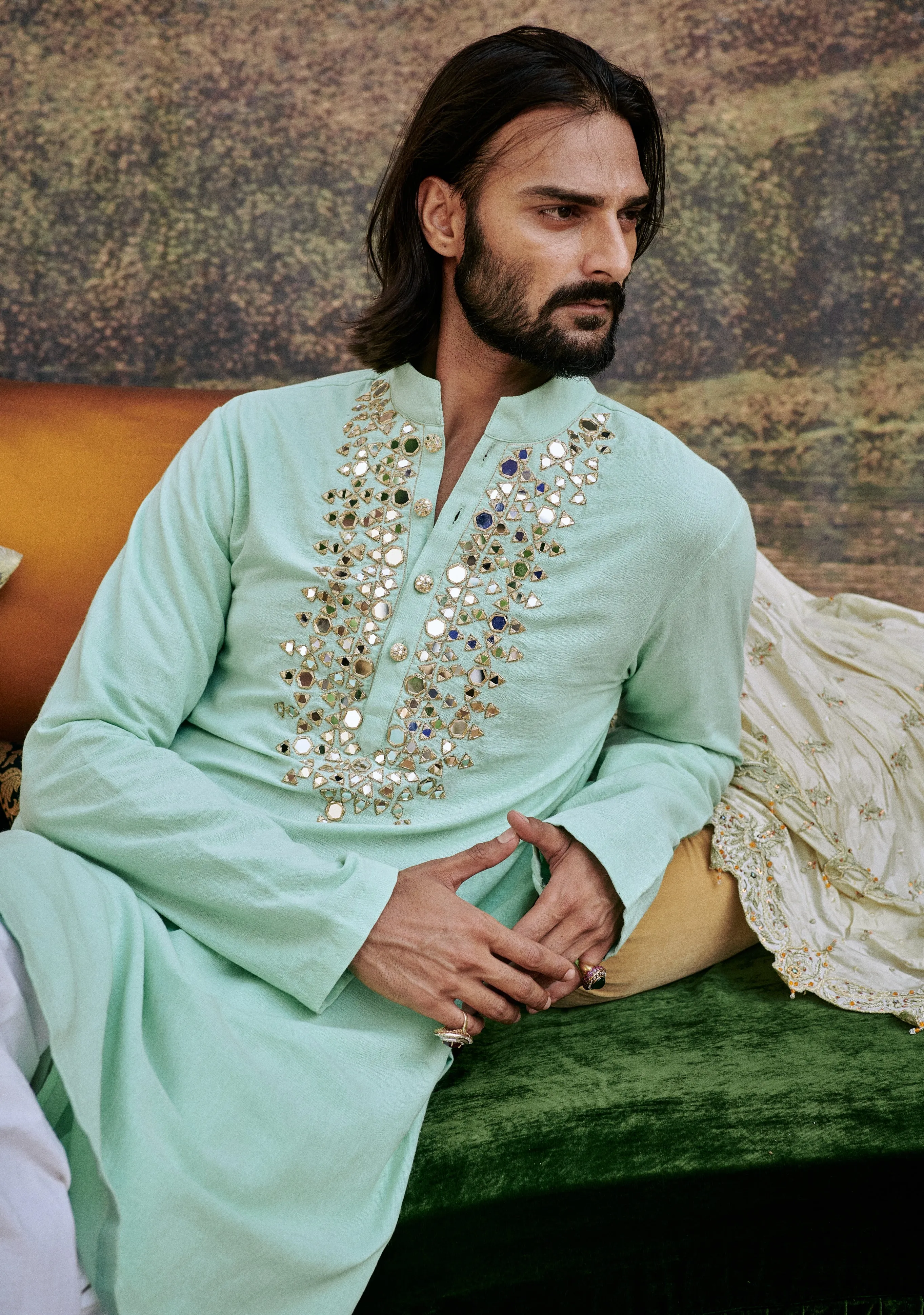 Aasmani Kurta Set