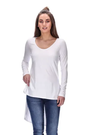 Alexis Long Sleeve Top White