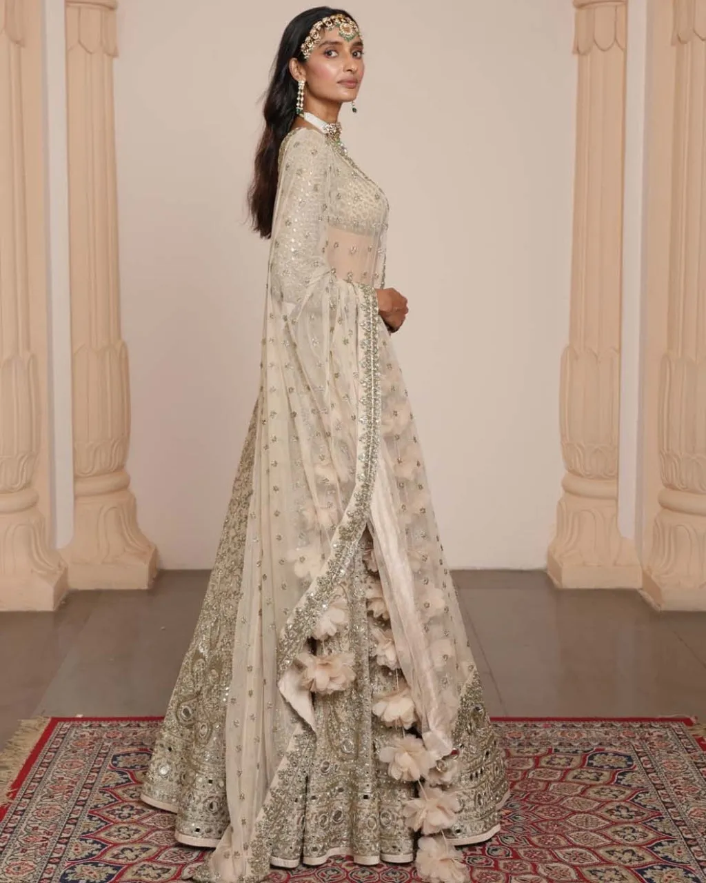 All Gold Sand Paisley Lehenga Set