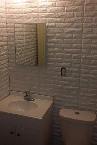 Art3d PVC 3D Wall Panels White Brick Wall Tiles, 19.7" x 19.7" (12 Pack)