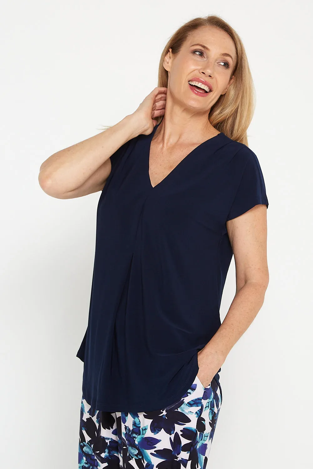 Ashlyn Top - Navy