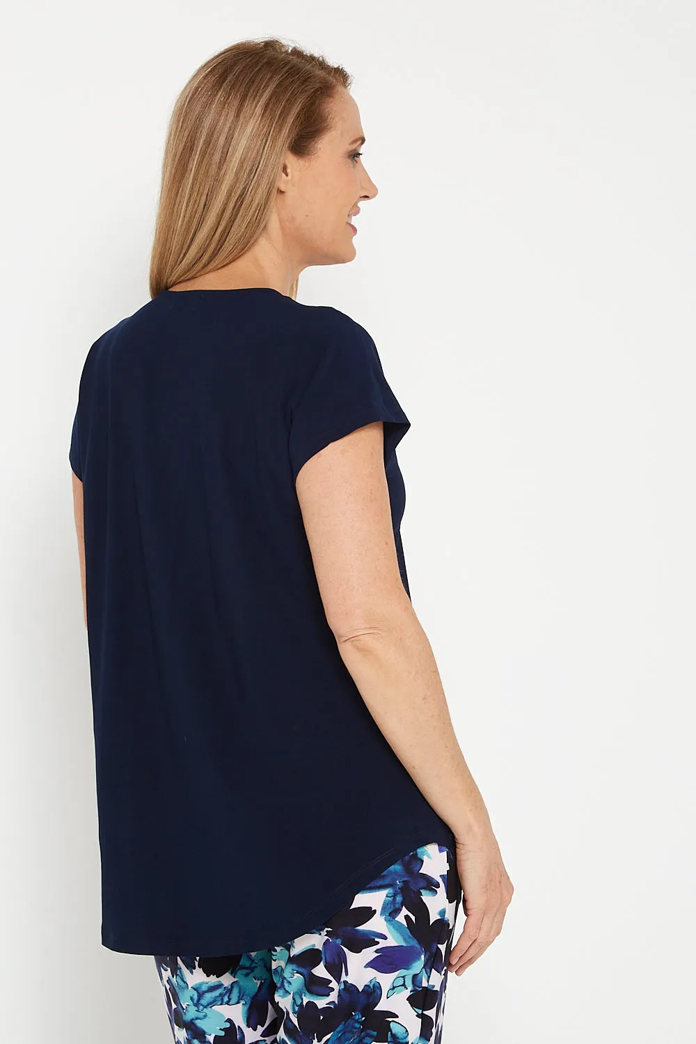 Ashlyn Top - Navy