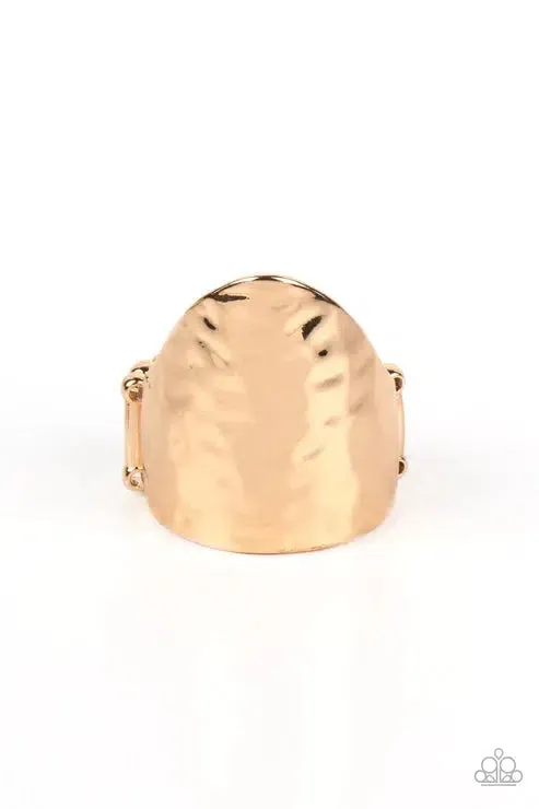 Basic Instincts Gold Ring - Paparazzi Accessories