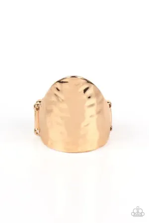 Basic Instincts Gold Ring - Paparazzi Accessories