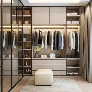 bed and wardrobe ..  سرير وخزانة