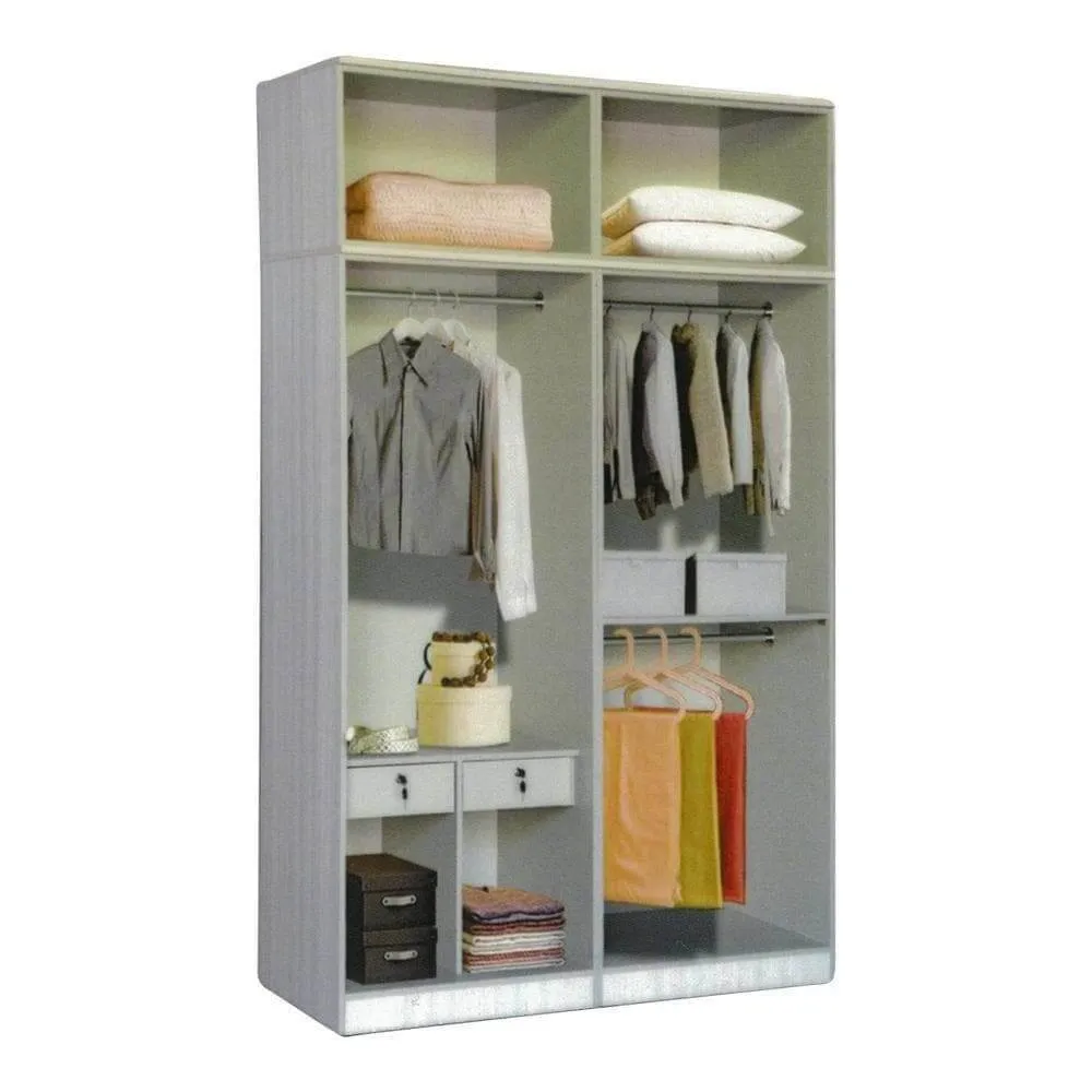 Bernald 5ft Walnut Open Door Wardrobe