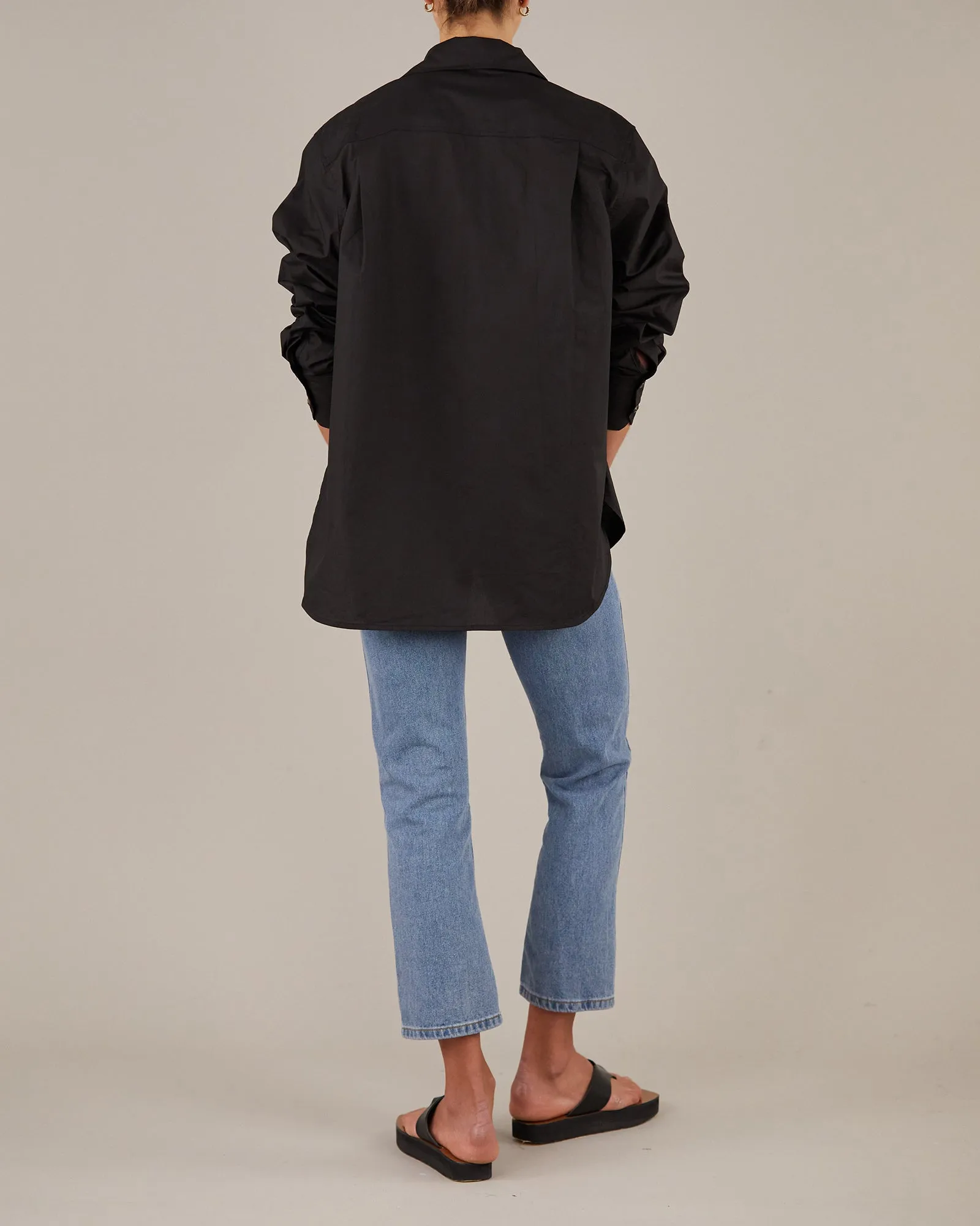 Blythe Collared Shirt - Black