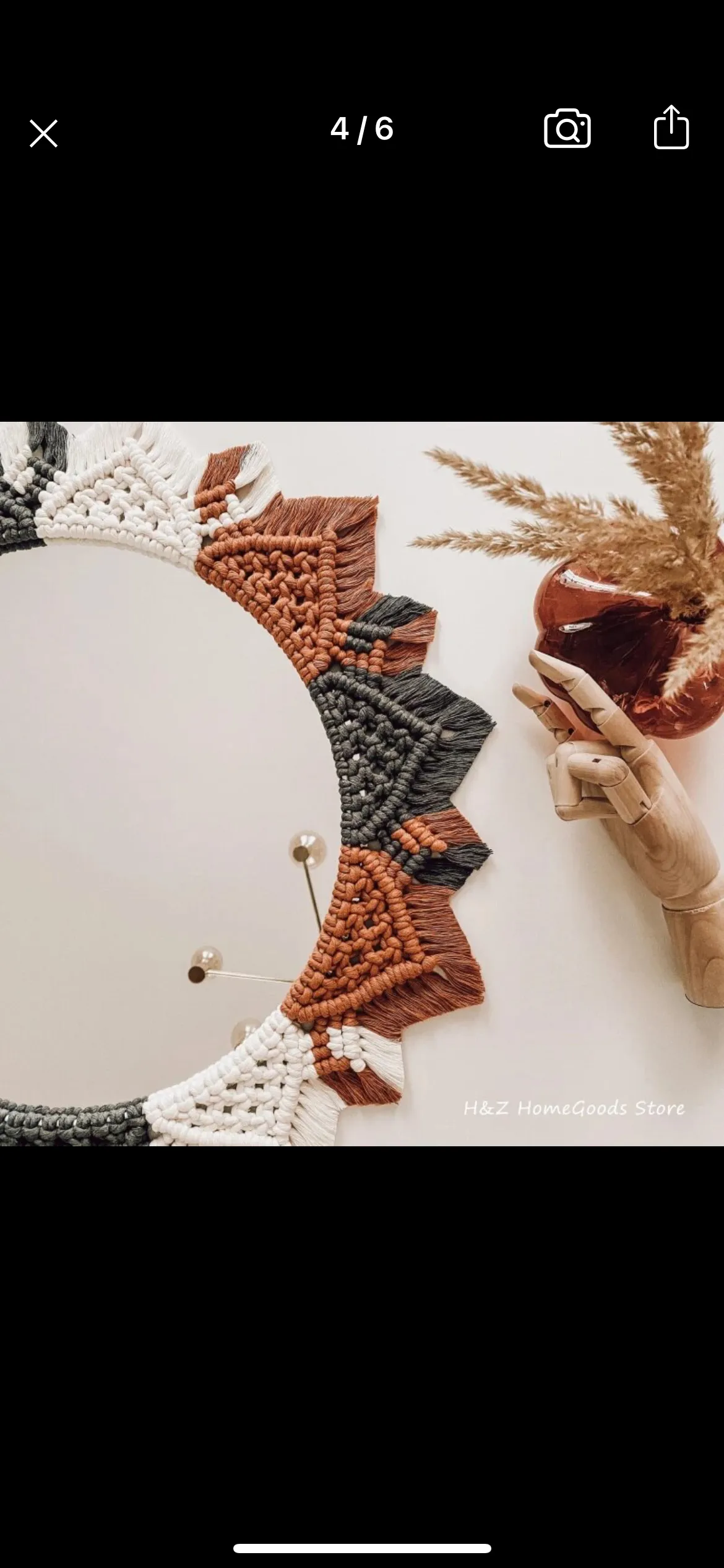 Boho Macrame Mirror