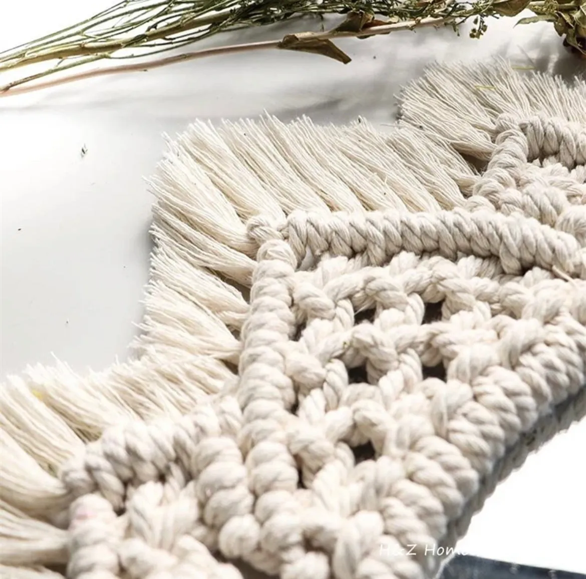 Boho Macrame Mirror