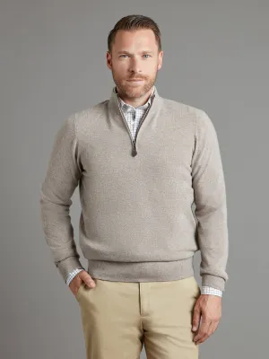 Cairns Quarter-Zip Sweater - Mushroom