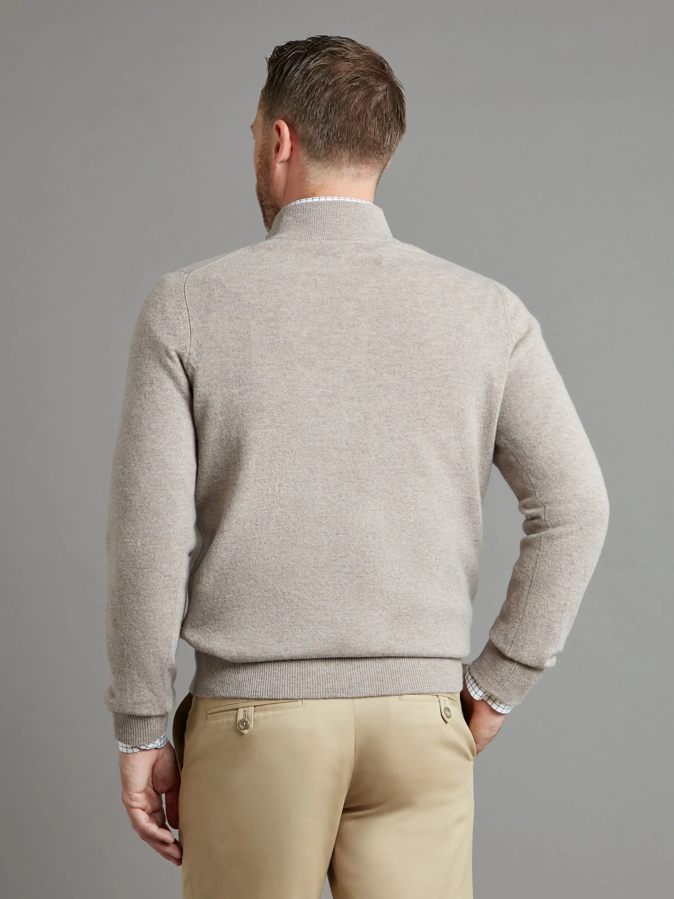Cairns Quarter-Zip Sweater - Mushroom