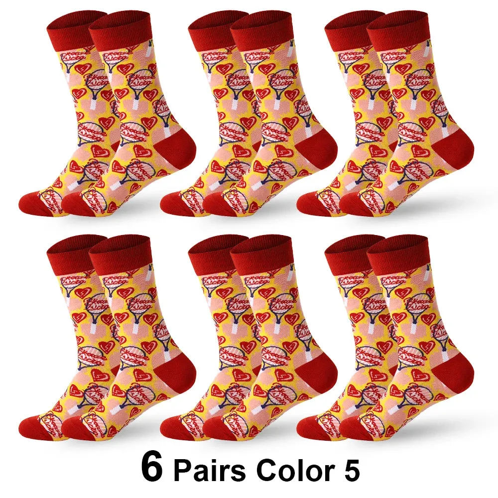 Cartoon Cat Socks 6 Pack