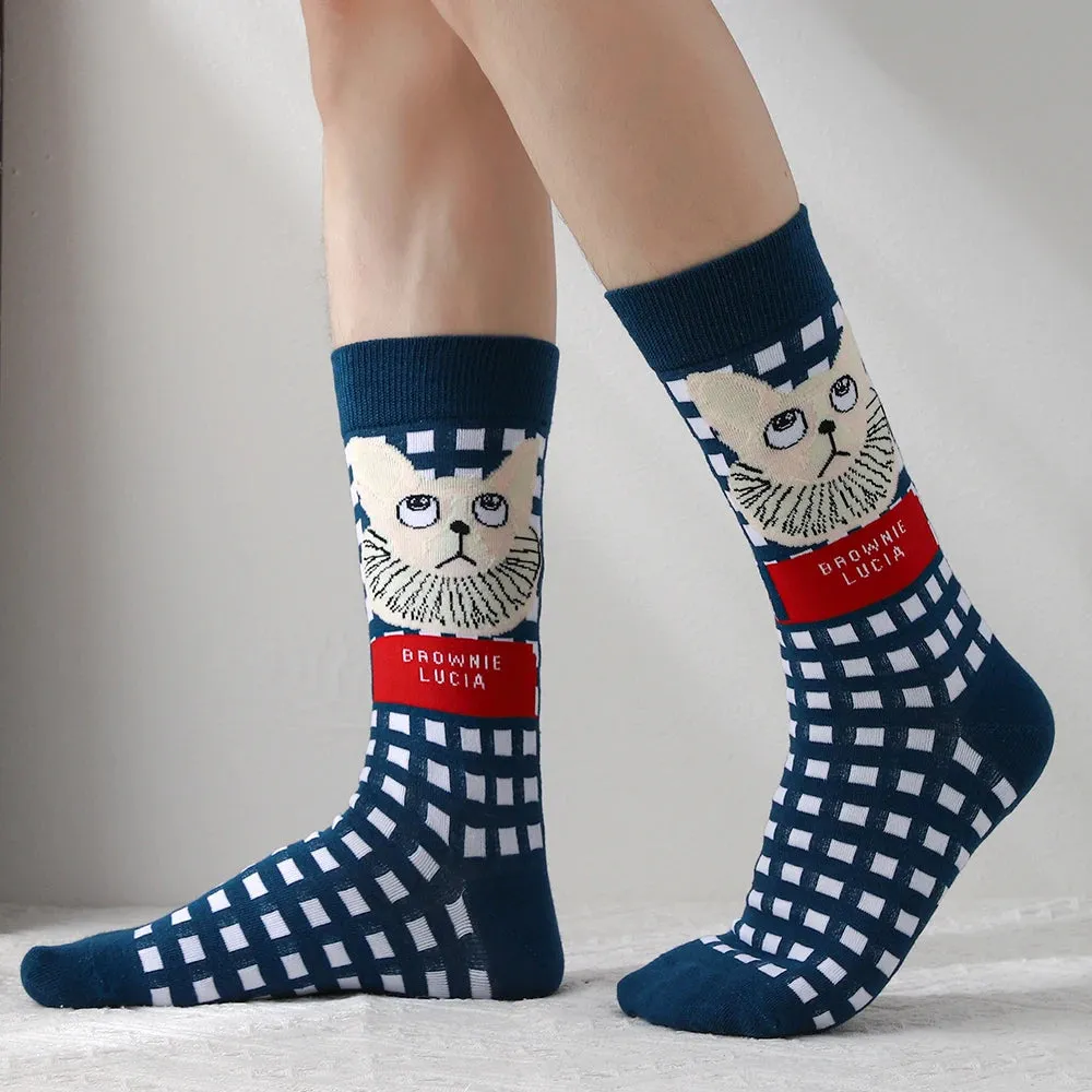 Cartoon Cat Socks 6 Pack