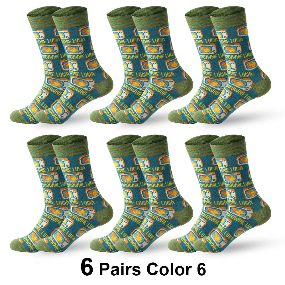Cartoon Cat Socks 6 Pack