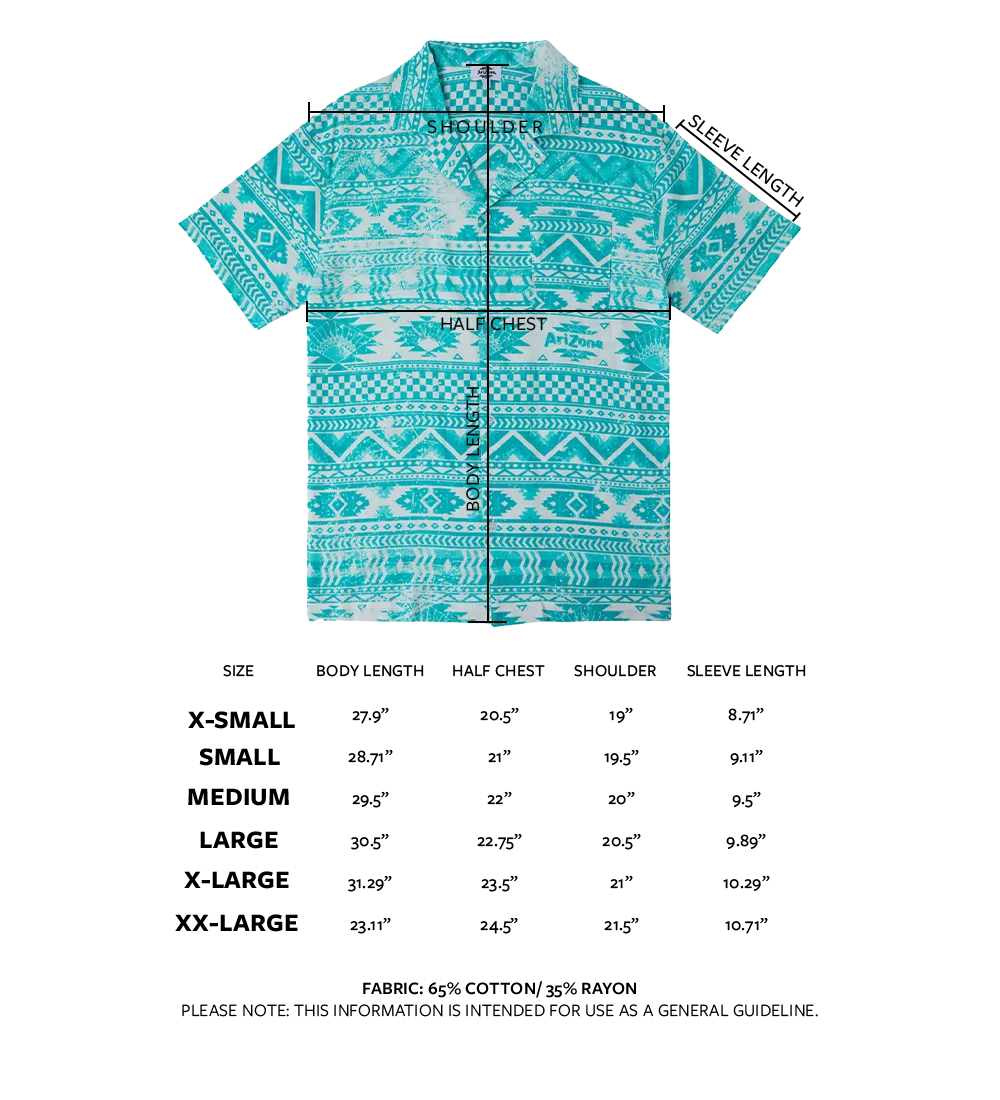 Cartoon Cherry Blossom Camp Shirt