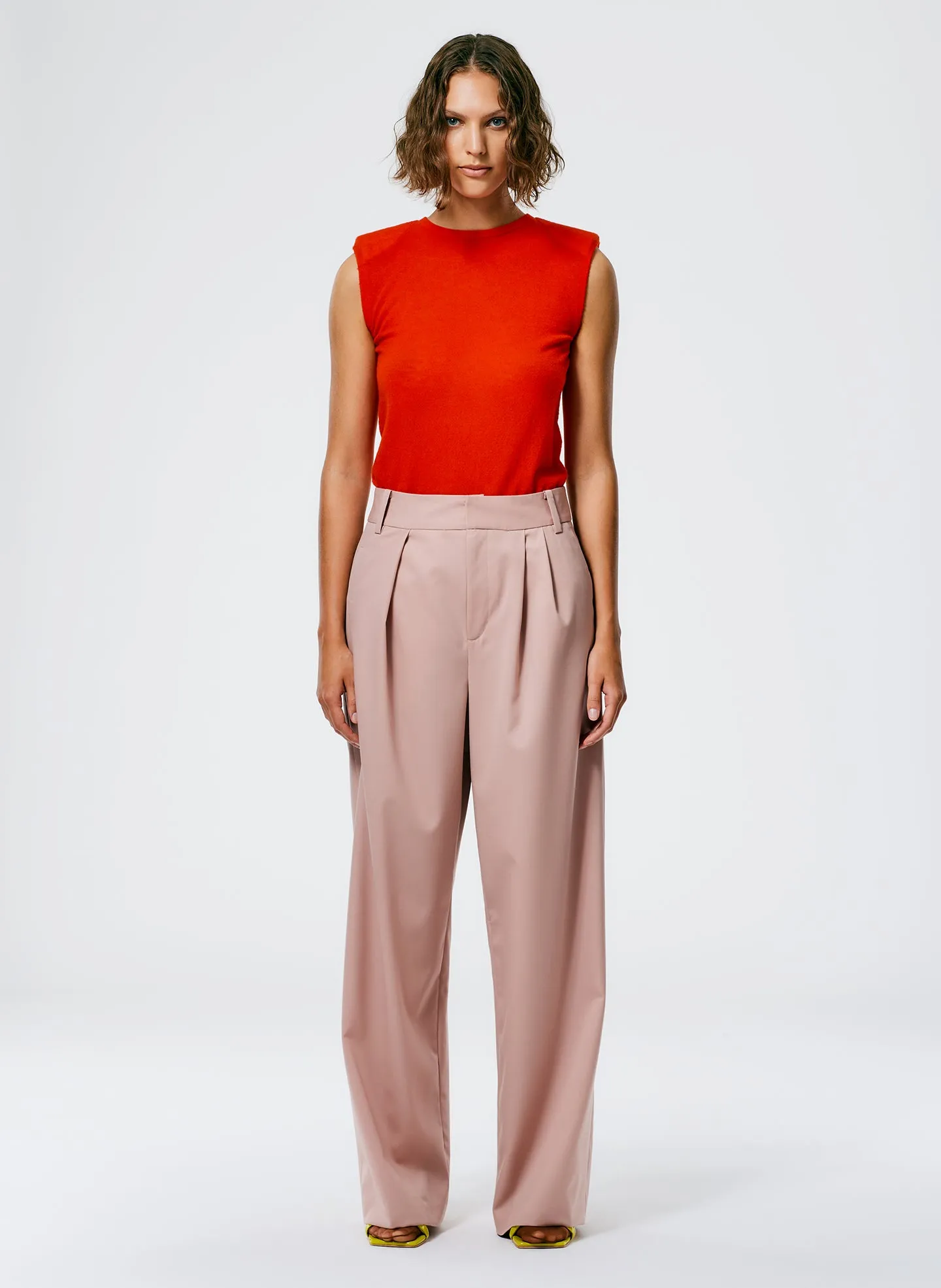 Cassius Suiting Asymmetrical Pleat Stella Pant