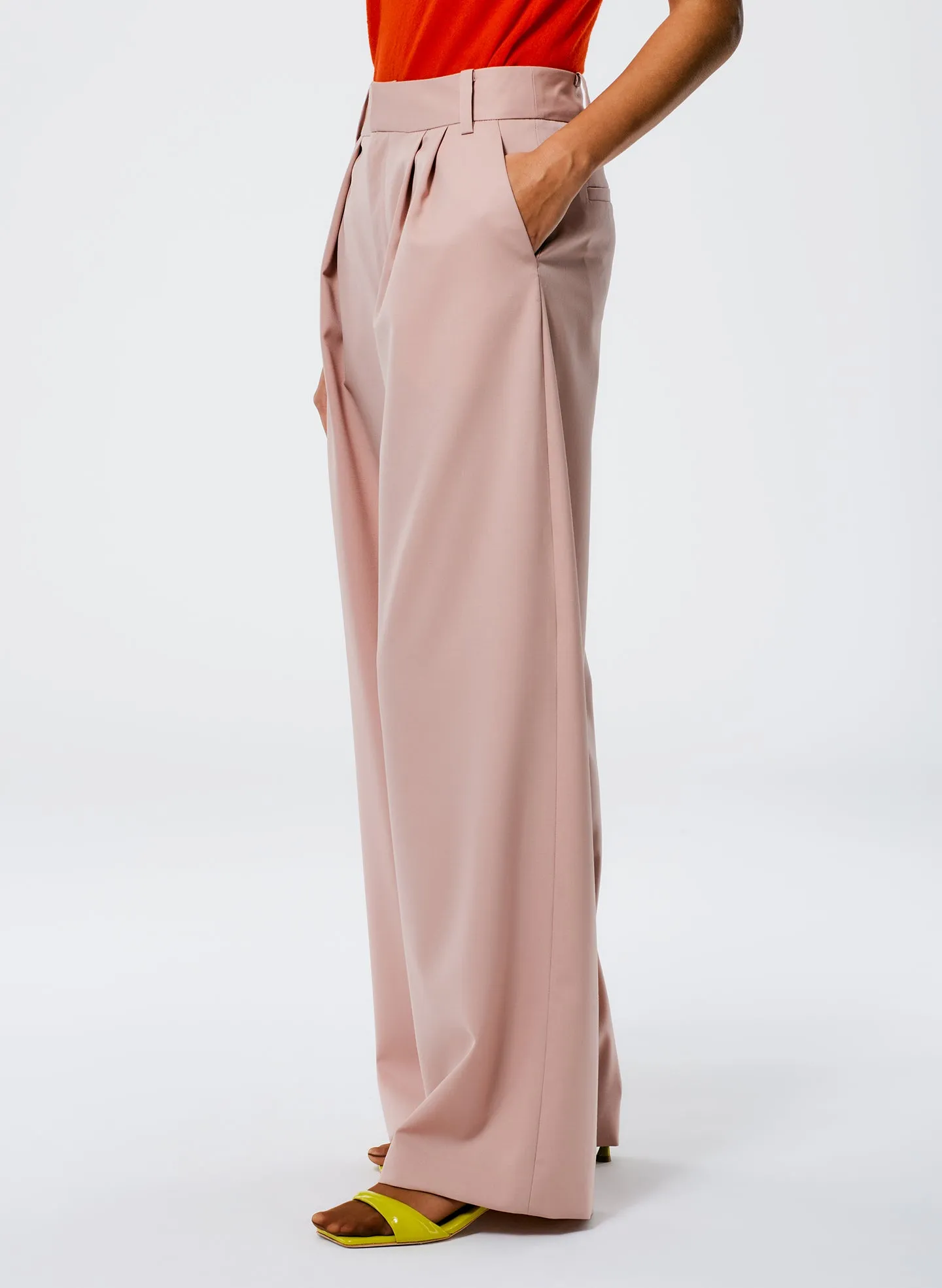 Cassius Suiting Asymmetrical Pleat Stella Pant