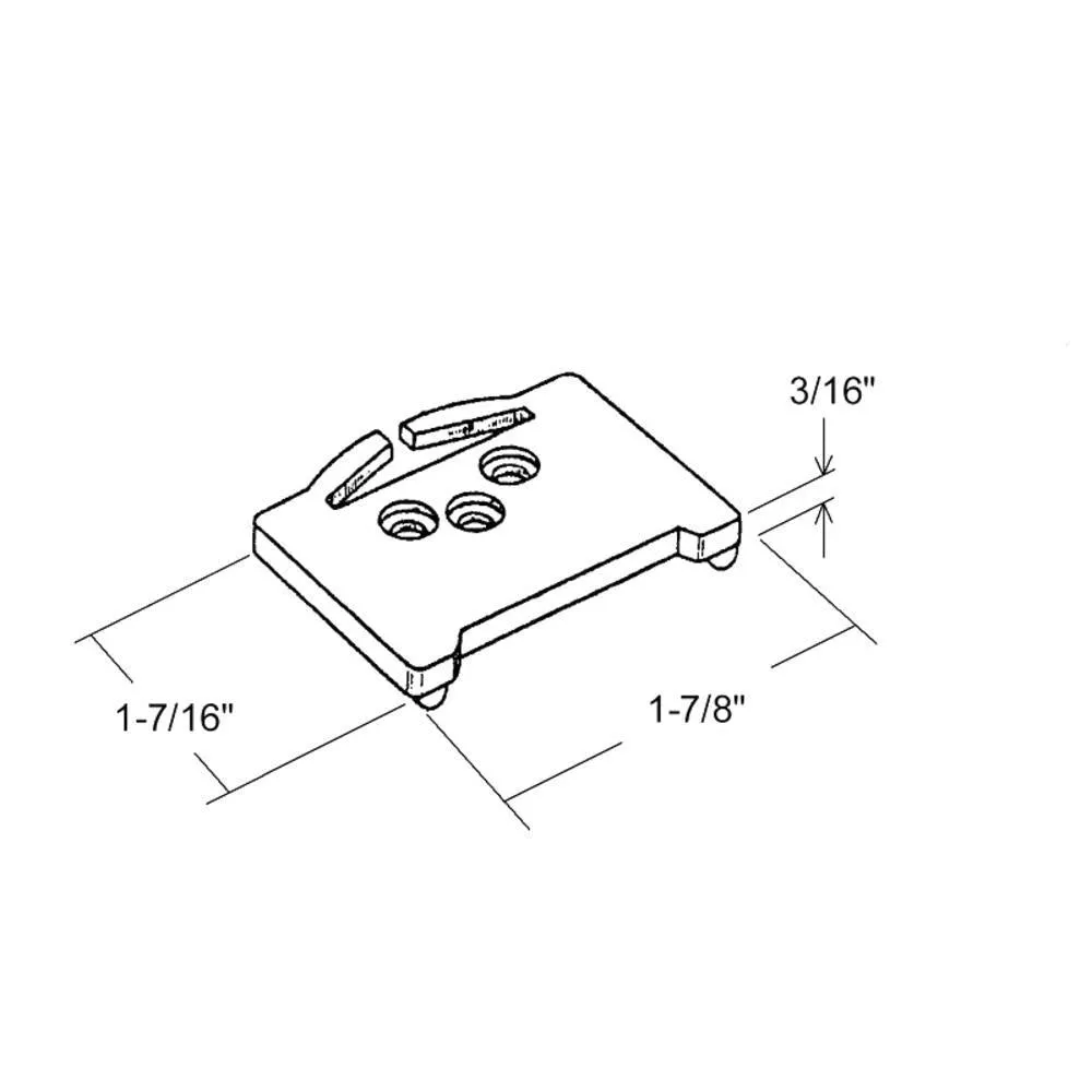 Closet Door Nylon Top Guide for Contractors Wardrobe Doors