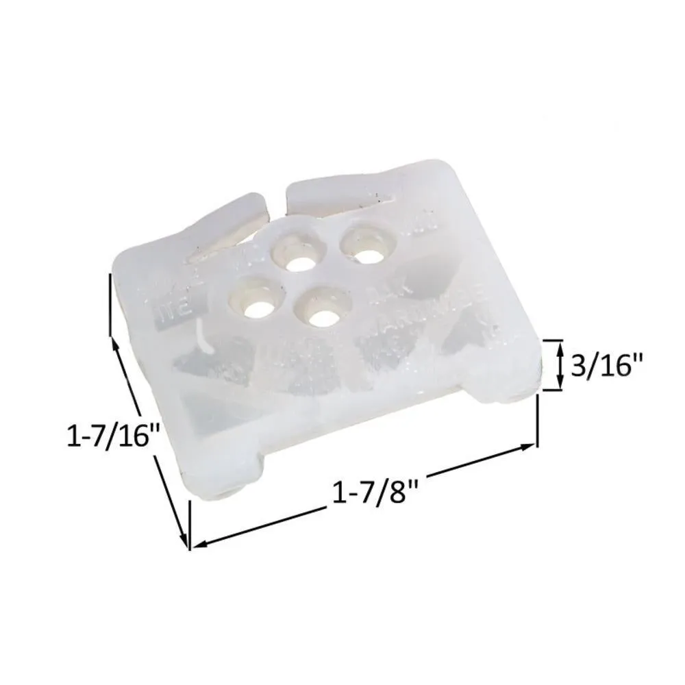 Closet Door Nylon Top Guide for Contractors Wardrobe Doors