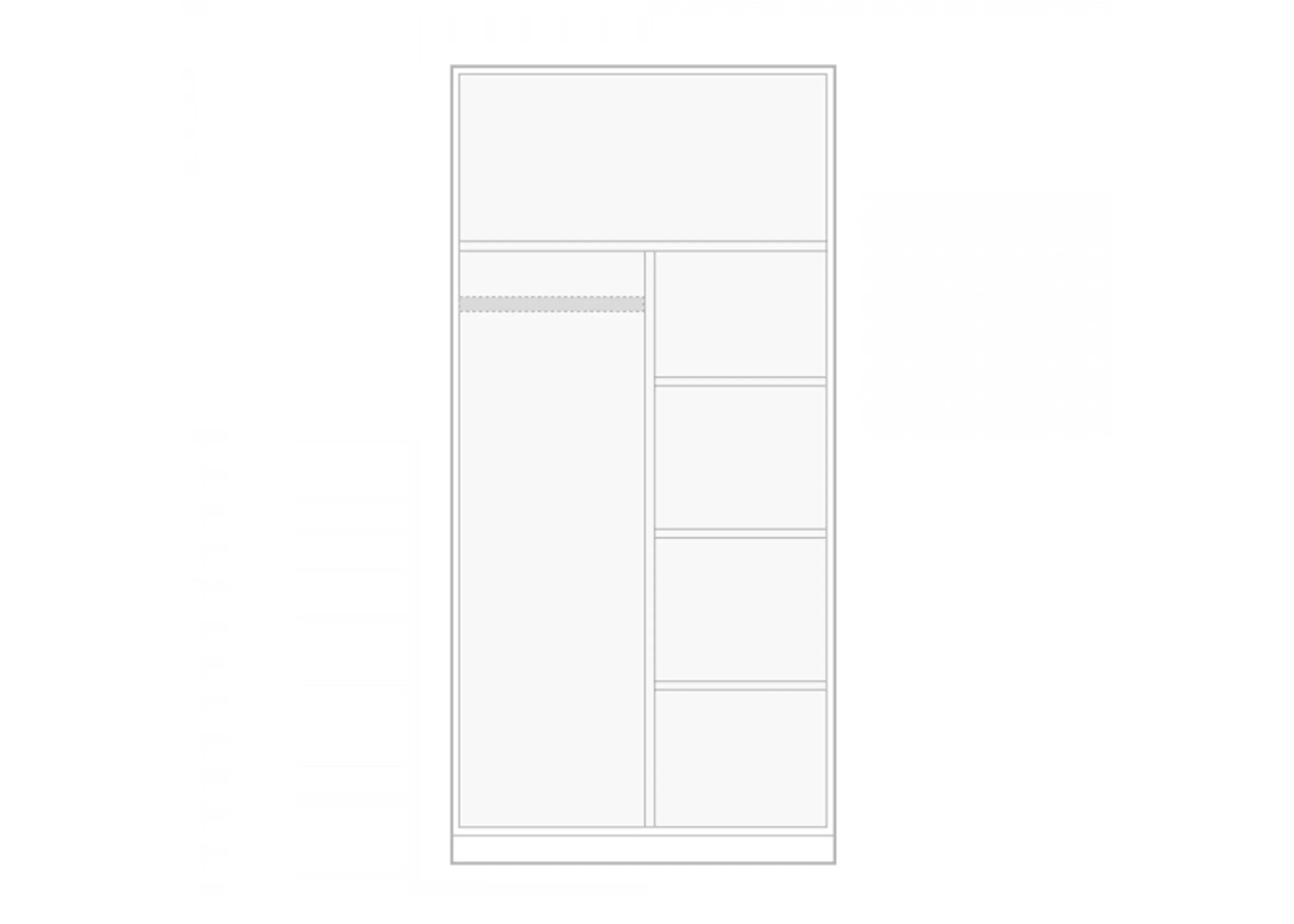 Como Extreme Double Wide Wardrobe