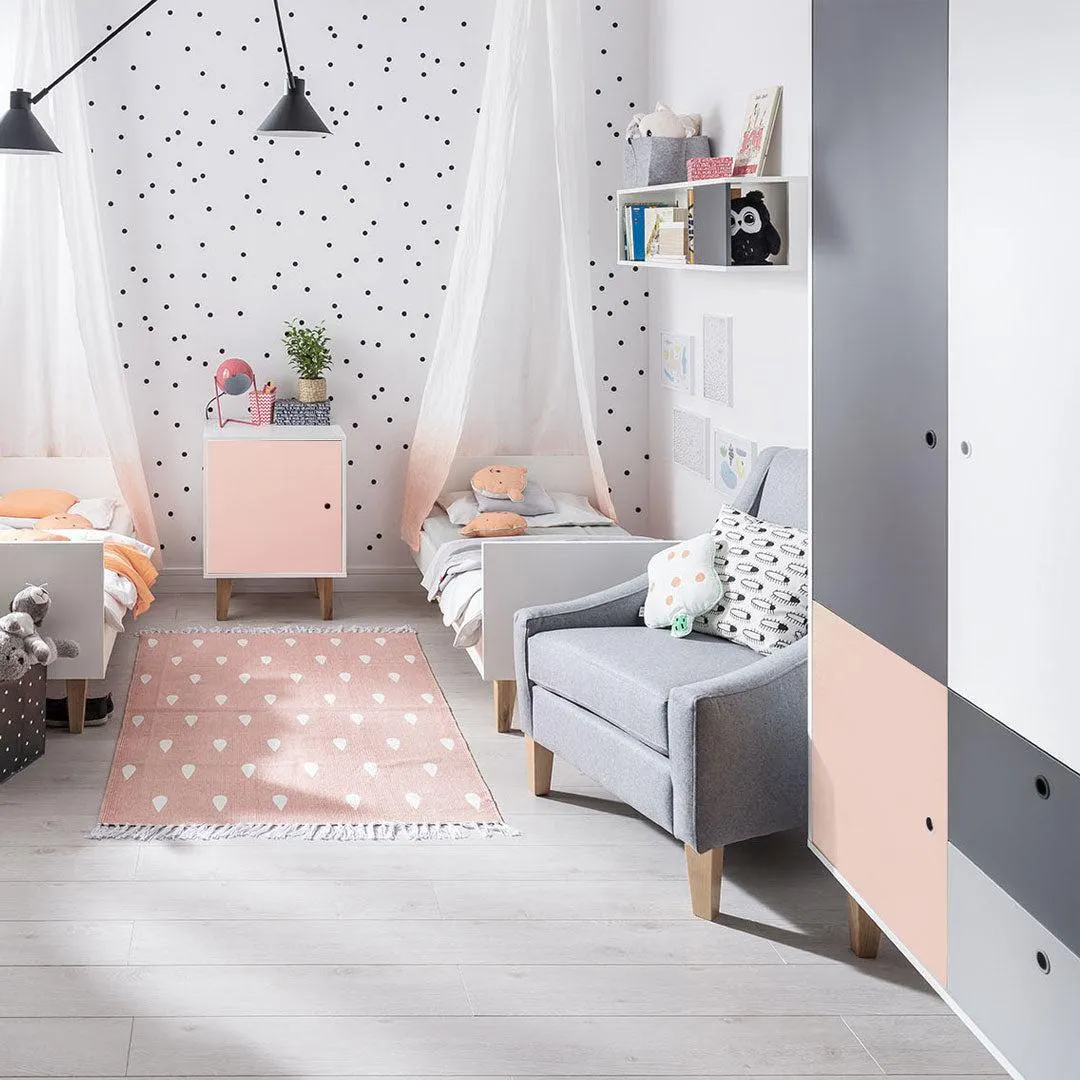 Concept Two-Door Wardrobe - Pink