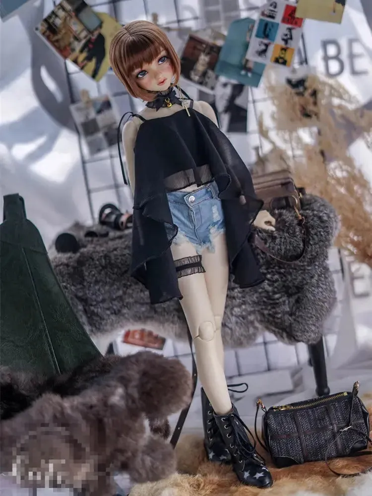 Cool Chiffon Top for BJD Dolls - 1/4 MSD & 1/3 SD16 Customized Clothing | Stylish Doll Fashion
