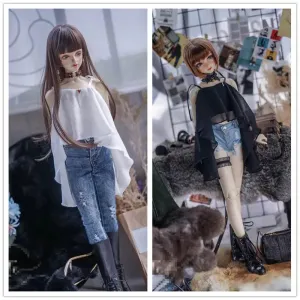 Cool Chiffon Top for BJD Dolls - 1/4 MSD & 1/3 SD16 Customized Clothing | Stylish Doll Fashion