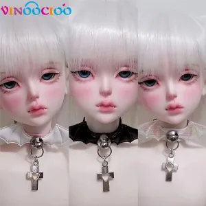 Devil Wing Choker Necklace for BJD Dolls (1/6, 1/4, 1/3 Scale) - Leather Leadrope Accessories