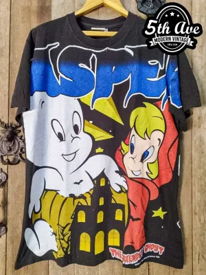 Enchanted Casper Adventures: Friendly Ghost Overprint t shirt