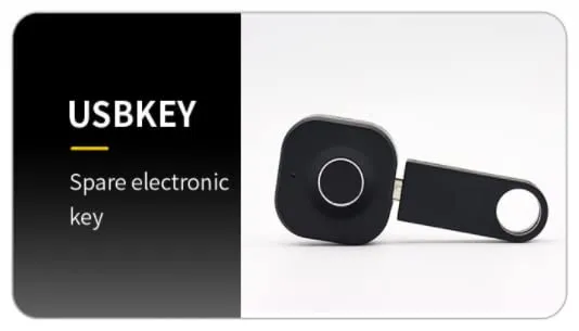 Escozor Fingerprint Drawer Lock, Smart Biometric Cabinet Lock, Safety Electric Fingerprint Lock, Drawer Wardrobe Lock, Furniture Privacy Lock (With Each Lock Having Different E-Key), Black