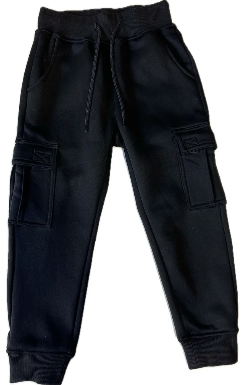 FLEECE CARGO POCKETS JOGGER PANTS BBP-2012
