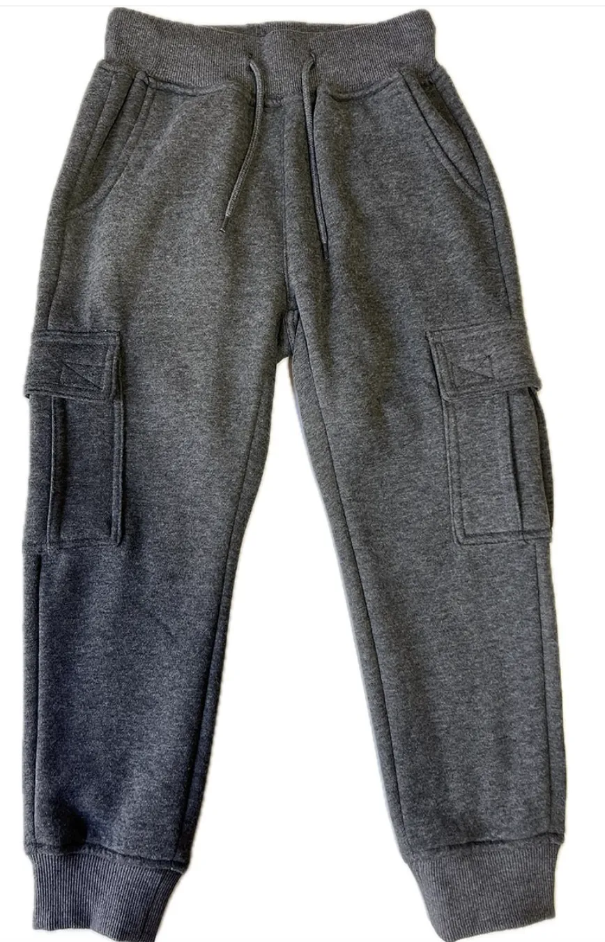 FLEECE CARGO POCKETS JOGGER PANTS BBP-2012