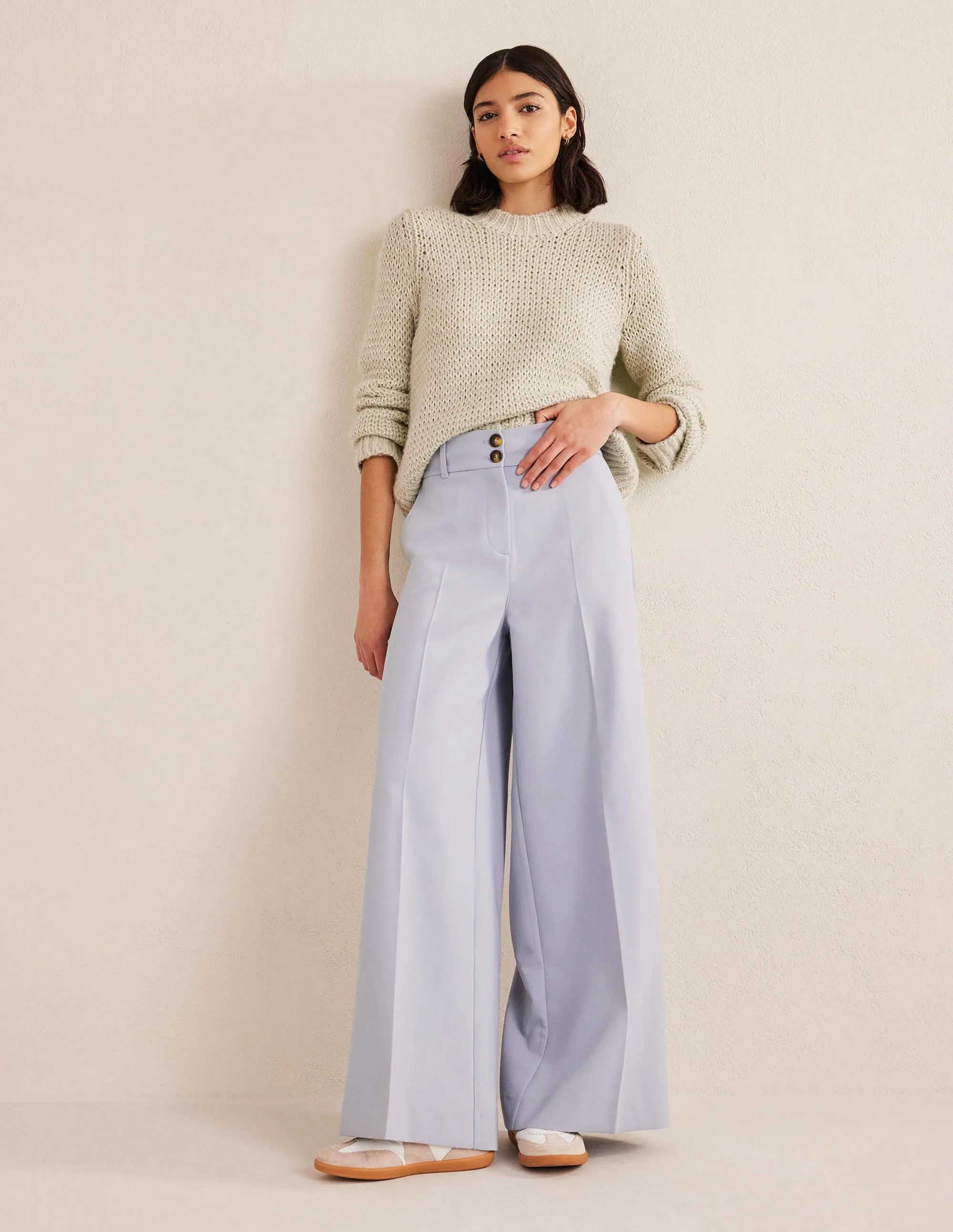 Fluffy Open Stitch Jumper-Sap
