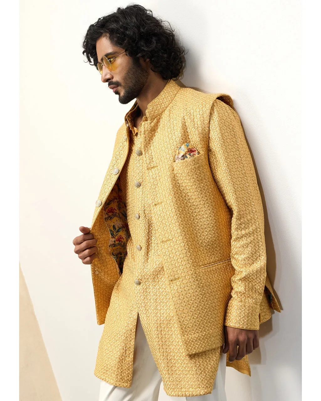 Golden Hour Front Open Kurta Set