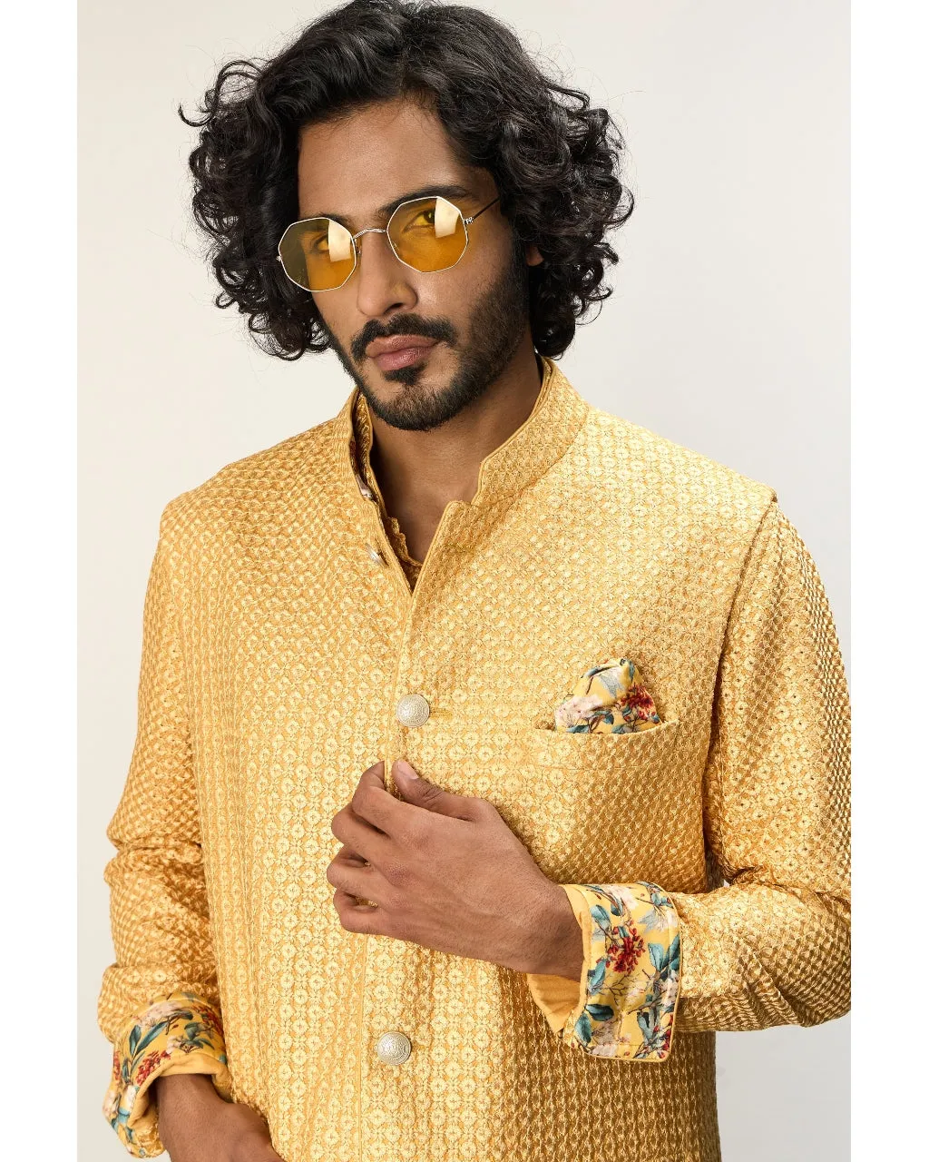 Golden Hour Front Open Kurta Set