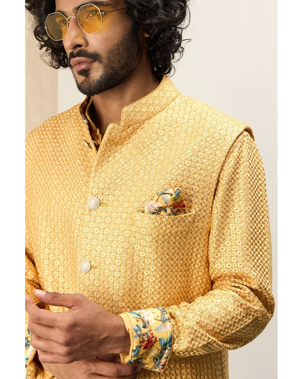 Golden Hour Front Open Kurta Set