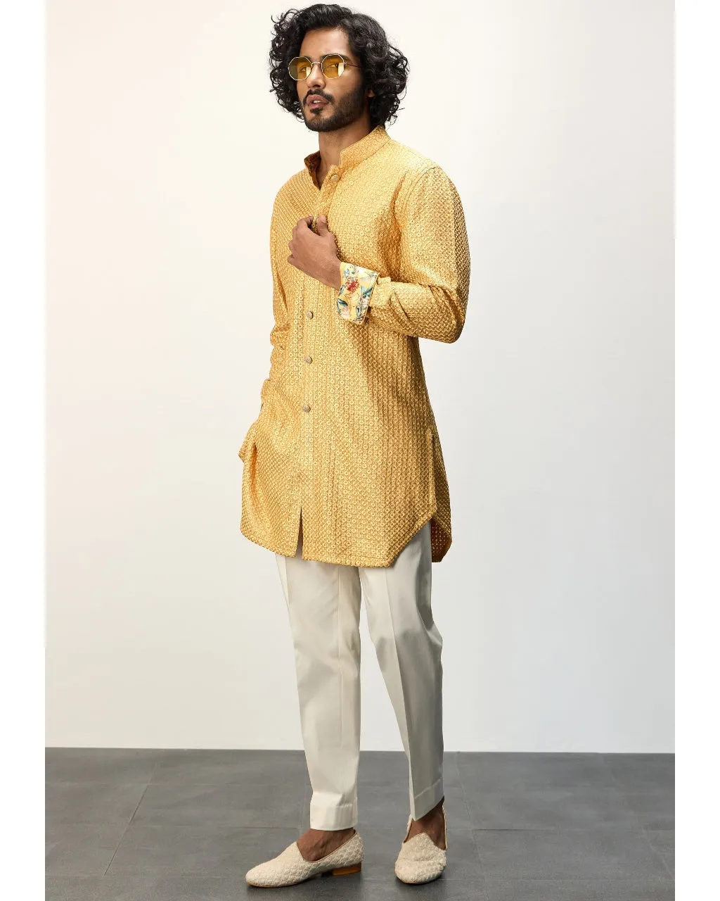 Golden Hour Front Open Kurta Set