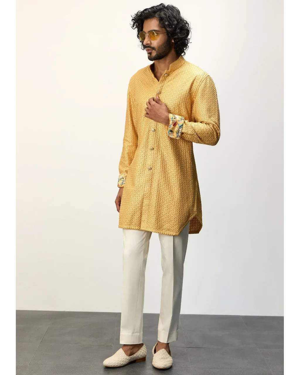 Golden Hour Front Open Kurta Set
