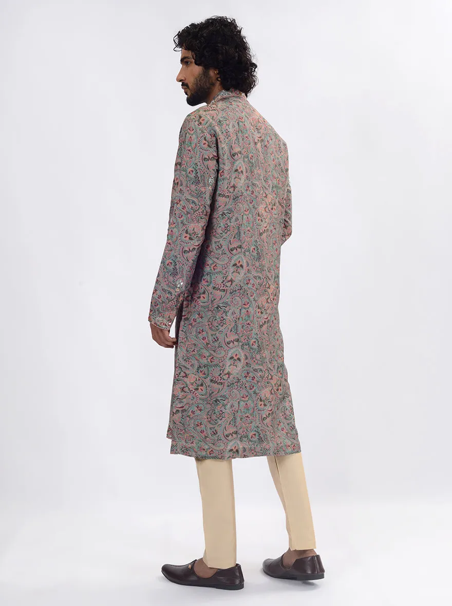 Green & Pink Kurta Pajama | TULA