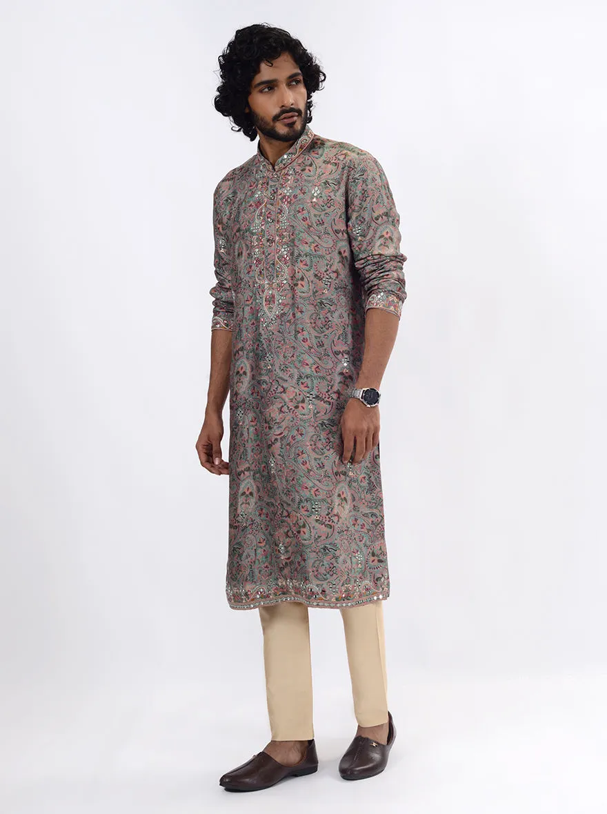 Green & Pink Kurta Pajama | TULA