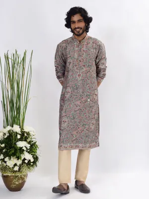 Green & Pink Kurta Pajama | TULA