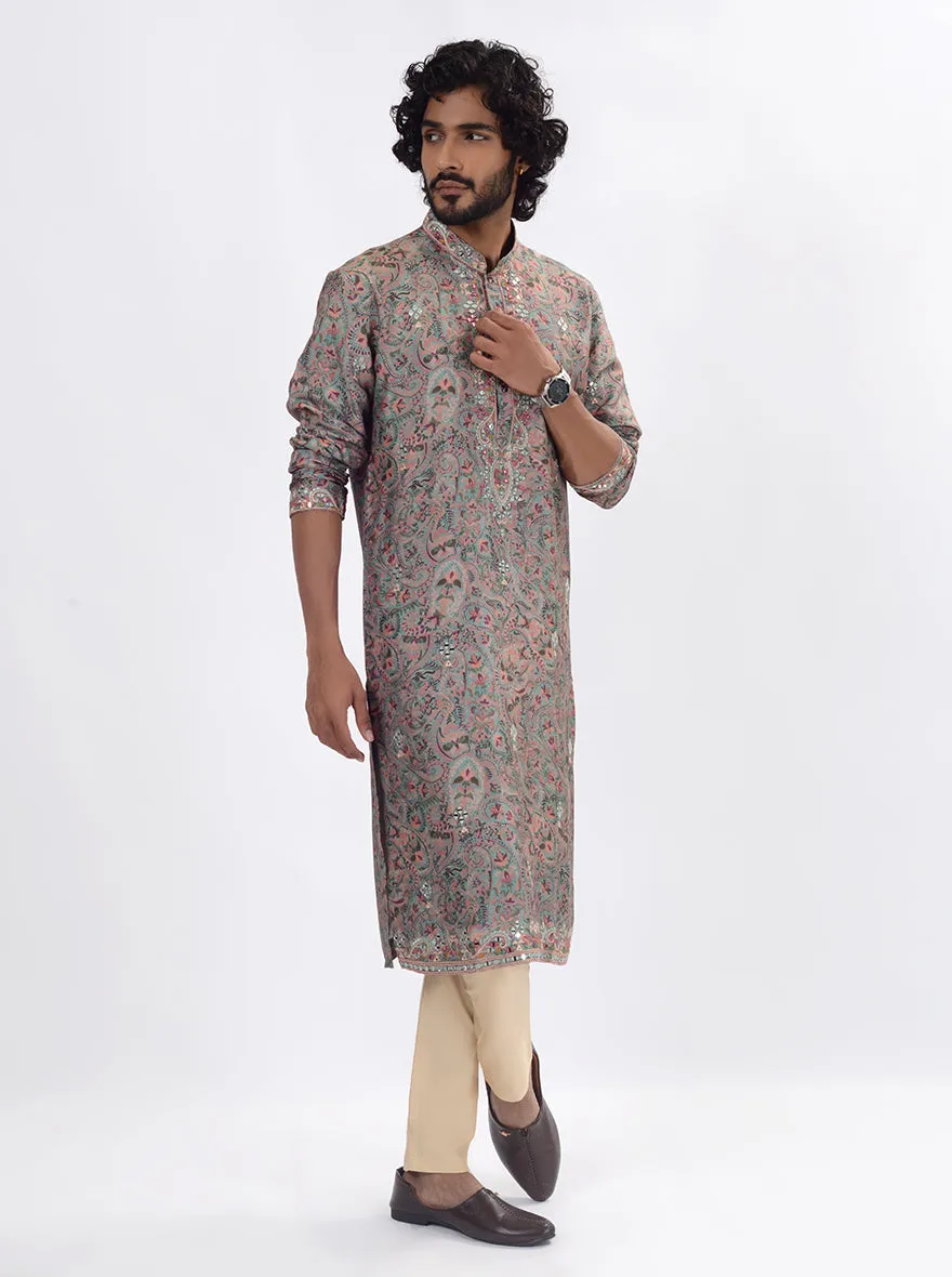 Green & Pink Kurta Pajama | TULA