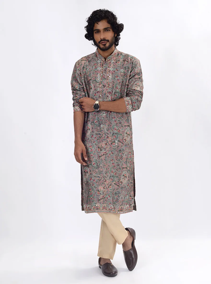 Green & Pink Kurta Pajama | TULA
