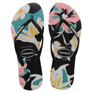 Havaiana Slim Print Floral Ladies Thongs