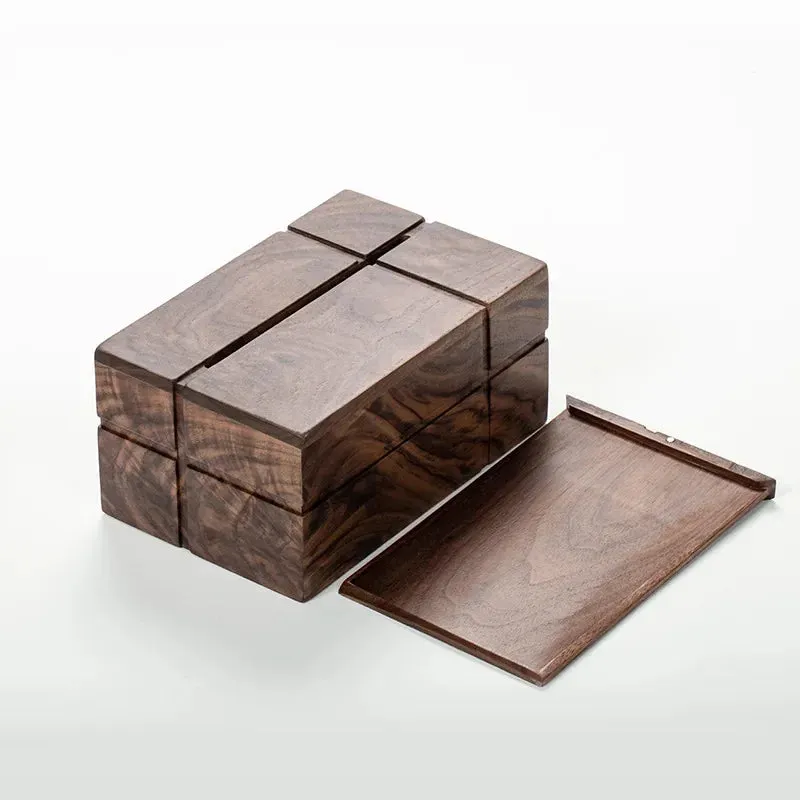 Hearthside Walnut Tissue Box