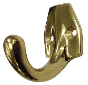 HOOK WARDROBE SINGLE BRASS