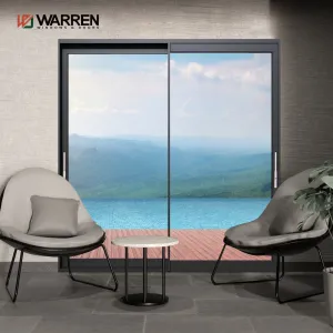 House Exterior Thermal Break Aluminium Profiles Glass Window And Door Heavy Duty Patio Sliding Doors