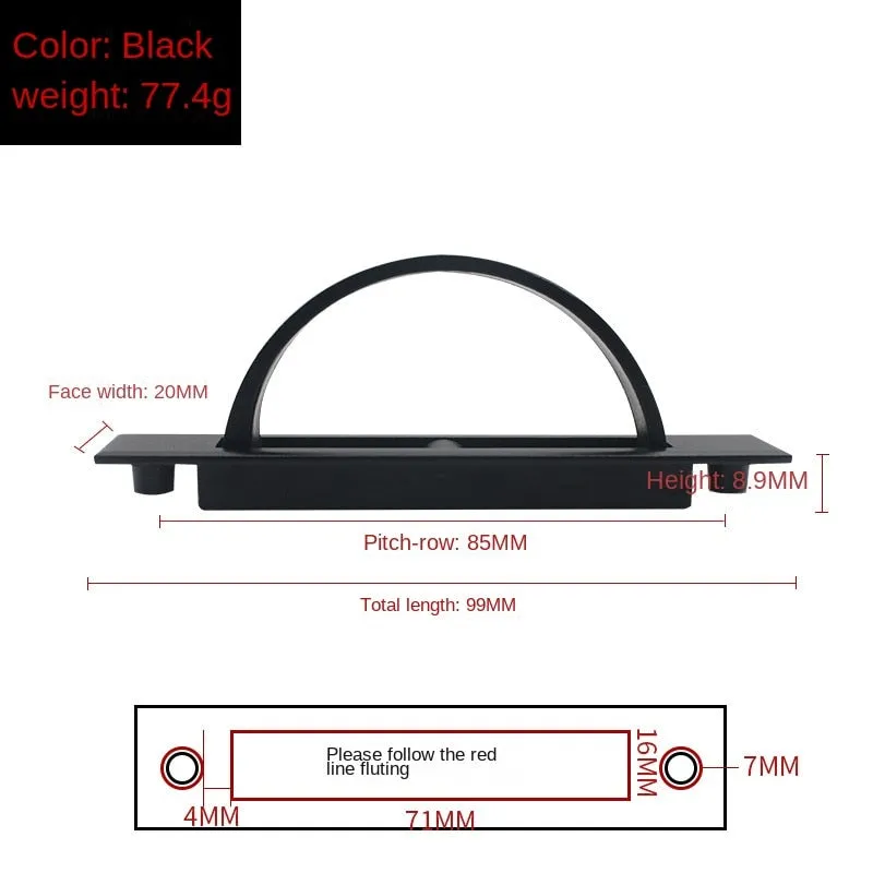 Japanese Style Tatami Concealed Chest of Drawer Door Drawer Handle All-Match Invisible Embedded Rotating Handle