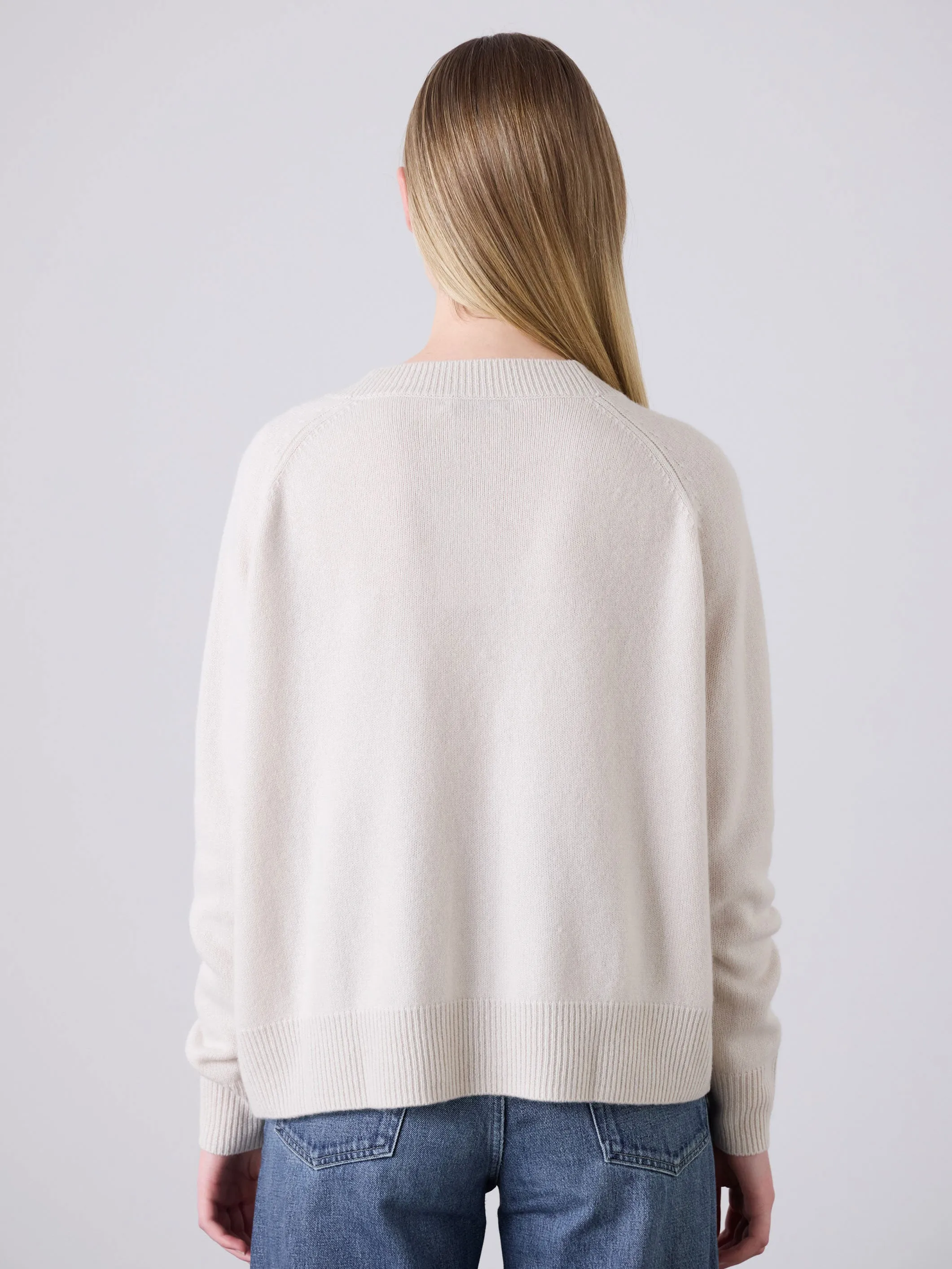 Lauren Cashmere Cardigan - Putty