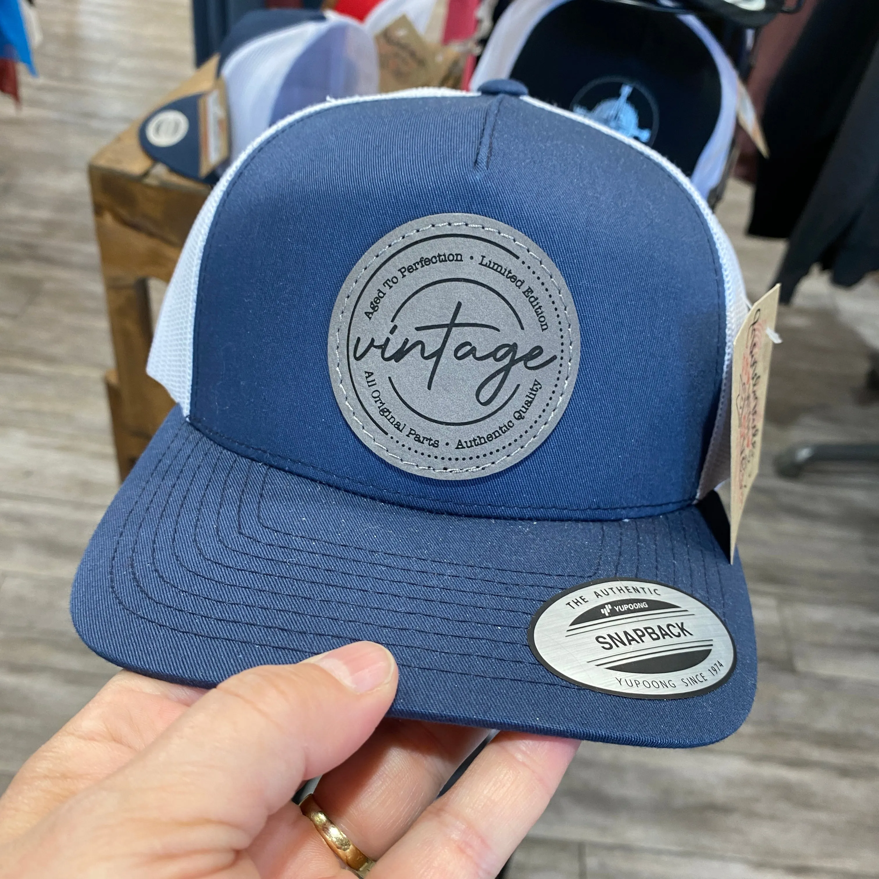 Leather Patch Hat